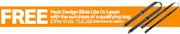 Click Here to claim a Free Peak Design Slide Lite or Leash 