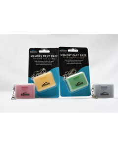 Summit Memory Card  Case for SD / Micro SD Key Ring - Red