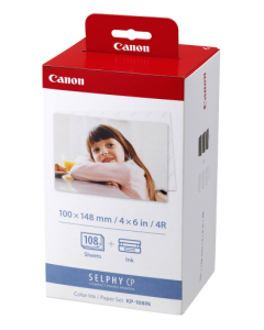Canon KP108IN Selphy Ink + Paper Kit 