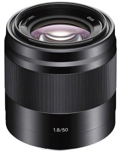 Sony E 50mm f1.8 OSS E-mount Lens - Black