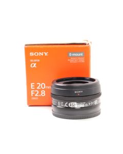 USED Sony E 20mm f2.8 Pancake E-mount Lens