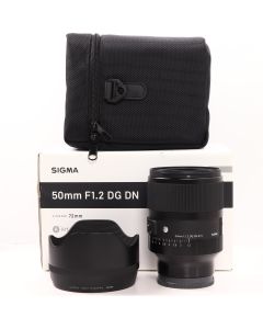 USED Sigma 50mm f1.2 DG DN Art Lens For Sony FE Mount 