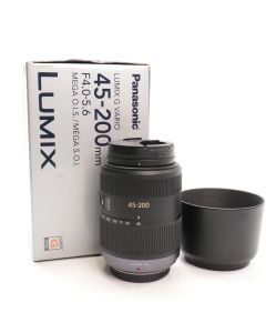 USED Panasonic 45-200mm f4-5.6 Lumix G Vario OIS Micro Four Thirds Lens