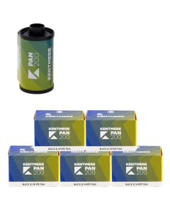 Kentmere Pan ISO 200 Black & White 36 Exposure 35mm Film - 5 Pack