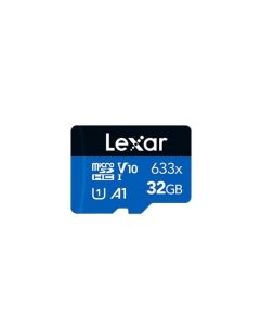 Lexar 32GB Micro SD microSDHC UHS-I 633x V10 Blue Series Card With Adapter