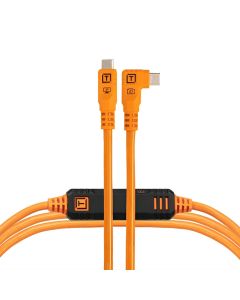 Tether Tools TetherPro Optima 10G 1.8m USB-C to Right Angle USB-C - Orange