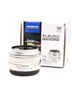 USED Olympus 17mm f1.8 M.Zuiko Digital Lens - Silver 