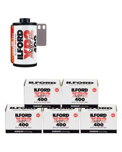 Ilford XP2 Super ISO 400 Black & White 36 Exposure 35mm Film - 5 Pack
