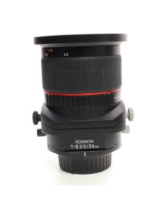 USED Rokinon 24mm f/3.5 Tilt Shift Lens for Nikon F Manual Focus Wide