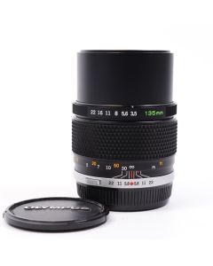 USED Olympus Zuiko 135mm f/3.5 Auto-T Telephoto Prime Lens 