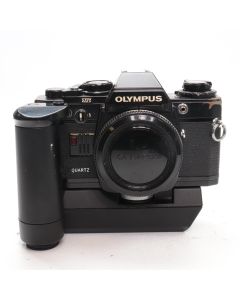 USED Olympus OM10 Quartz With Motor Winder Black 