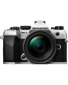 OM SYSTEM OM-5 Mark II Mirrorless Camera with 12-45mm f4 PRO Lens - Silver
