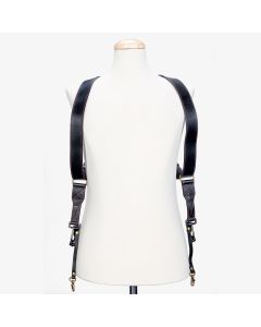 Bronkey Tokyo 501 - Black / Red Dual Leather Dual Harness Camera Strap