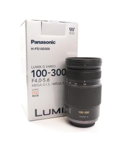 USED Panasonic 100-300mm f4-5.6 Mega OIS Lumix G Vario Lens 