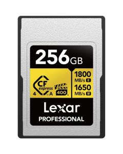 Lexar 256GB Pro GOLD CFexpress 4.0 Type A Memory Card 1800MB/s