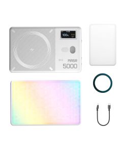 Godox MA5R RGB LED Light and Power Bank - White