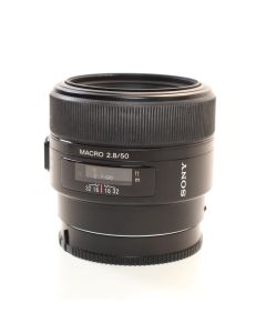 USED Sony 50mm f2.8 D Macro AF DSLR Camera A Mount Lens 