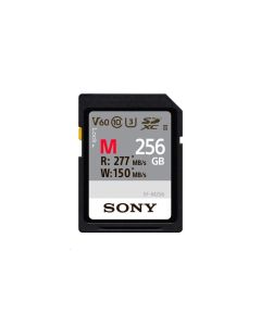 Sony 256GB M-Series UHS-II U3 V60 SDXC Memory Card - Read 277MB/s Write 150MB/s
