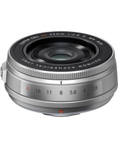 Fujifilm XF 23mm f2.8 R WR Pancake Lens - Silver