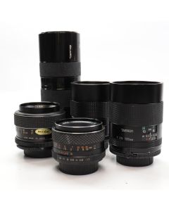 USED M42 Screw Mount Lens Bundle 35 / 50 / 2x 135 / 85-210mm