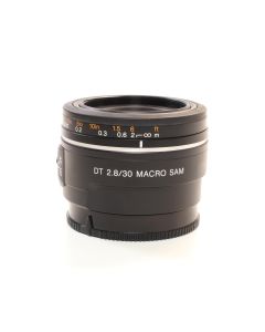 USED Sony 30mm f/2.8 Macro Lens SAL30M28 A Mount APS-C DSLR Lens 