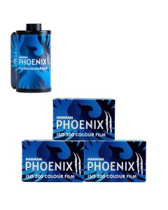 Harman Phoenix II ISO 200 36 Exposure C41 Colour 35mm Film - 3 Pack