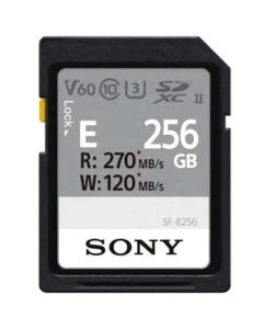 Sony 256GB E-Series UHS-II U3 V60 SDXC Memory Card - Read 270MB/s Write 120MB/s