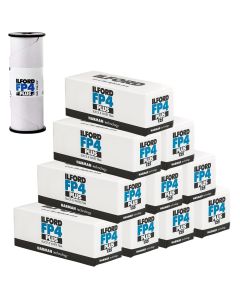 Ilford FP4 Plus ISO 125 Black & White 120 Roll Film - 10 Pack