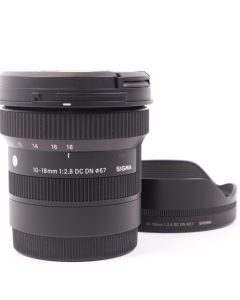 USED Sigma 10-18mm f/2.8 DC DN APS-C Wide Angle Mirrorless Camera Lens Sony E