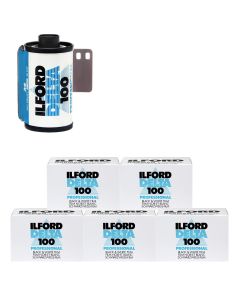 Ilford Delta 100 Professional Black & White 36 Exposure 35mm Film - 5 Pack