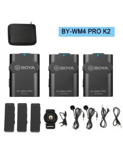 Boya Wireless Dual Mic Kit BY-WM4 PRO (Old Stock) -BB-
