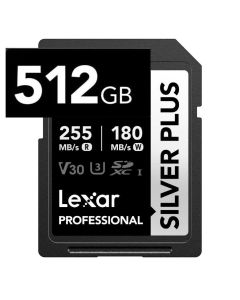 512GB SDXC Silver Plus R255 W180MB/s V30 SD CARD