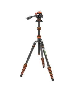 3 Legged Thing Brian 2.0 Video Tripod Kit - Lava