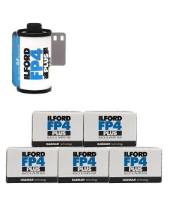 Ilford FP4 Plus ISO 125 Black & White 36 Exposure 35mm Film - 5 Pack