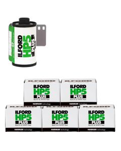 Ilford HP5 Plus ISO 400 Black & White 36 Exposure 35mm Film - 5 Pack