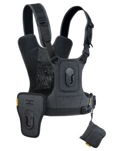 Cotton Carrier CCS G3 Camera Harness System For 2 Cameras - Charcoal Grey (147GREY)