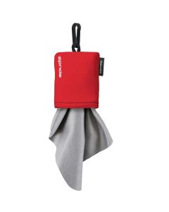 Spudz 6x6 Classic Lens Cloth In Pouch - Vivid Red