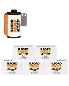 Ilford Pan F Plus ISO 50 Black & White 36 Exposure 35mm Film - 5 Pack