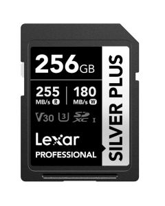 Lexar 256GB SDXC Silver Plus R255 W180MB/s V30 SD CARD