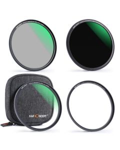 K&F Concept 55mm Magnetic Filter Kit UV/CPL/ND1000 With Magnetic Ring And Case
