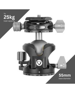 Vanguard LBP-55S Arca Compatible Low Profile Dual Axis Pro Ball Head