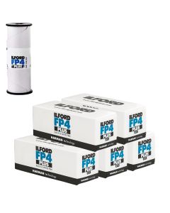Ilford FP4 Plus ISO 125 Black & White 120 Roll Film - 5 Pack