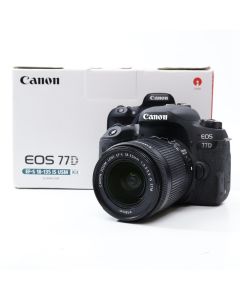 USED Canon 77D Digital SLR Camera 18-55mm F3.5-5.6 IS STM