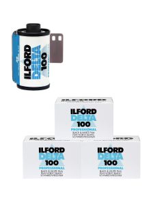Ilford Delta 100 Black & White 36 Exposure 35mm Film - 3 Pack