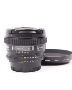 USED Nikon 20mm f/2.8 D AF Nikkor Wide Angle Prime Camera Lens Full Frame 