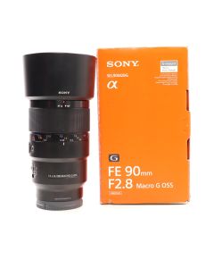 USED Sony FE 90mm f2.8 Macro G OSS Full Frame E-mount Lens
