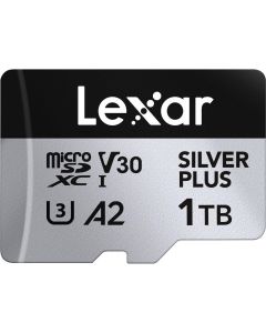 Lexar 1TB microSDXC UHS-I Professional V30 SILVER PLUS Memory Card (205MB/s)