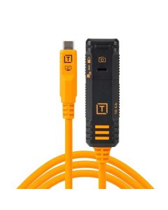 Tether Tools TetherPro Optima 10G USB-C TetherBoost Locking Extension Cable 16’ (4.8m) - Orange