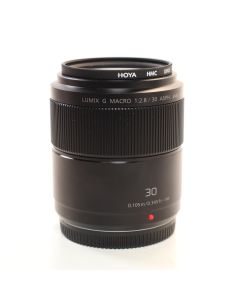 USED Panasonic 30mm f2.8 Lumix G Micro Four Thirds Macro Lens 