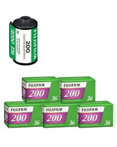 Fujifilm 200 35mm Colour Film 36 Exposures - 5 pack